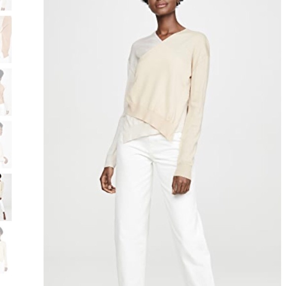 Rosetta Getty Wrap Front Pullover Sweater - Picture 4 of 10